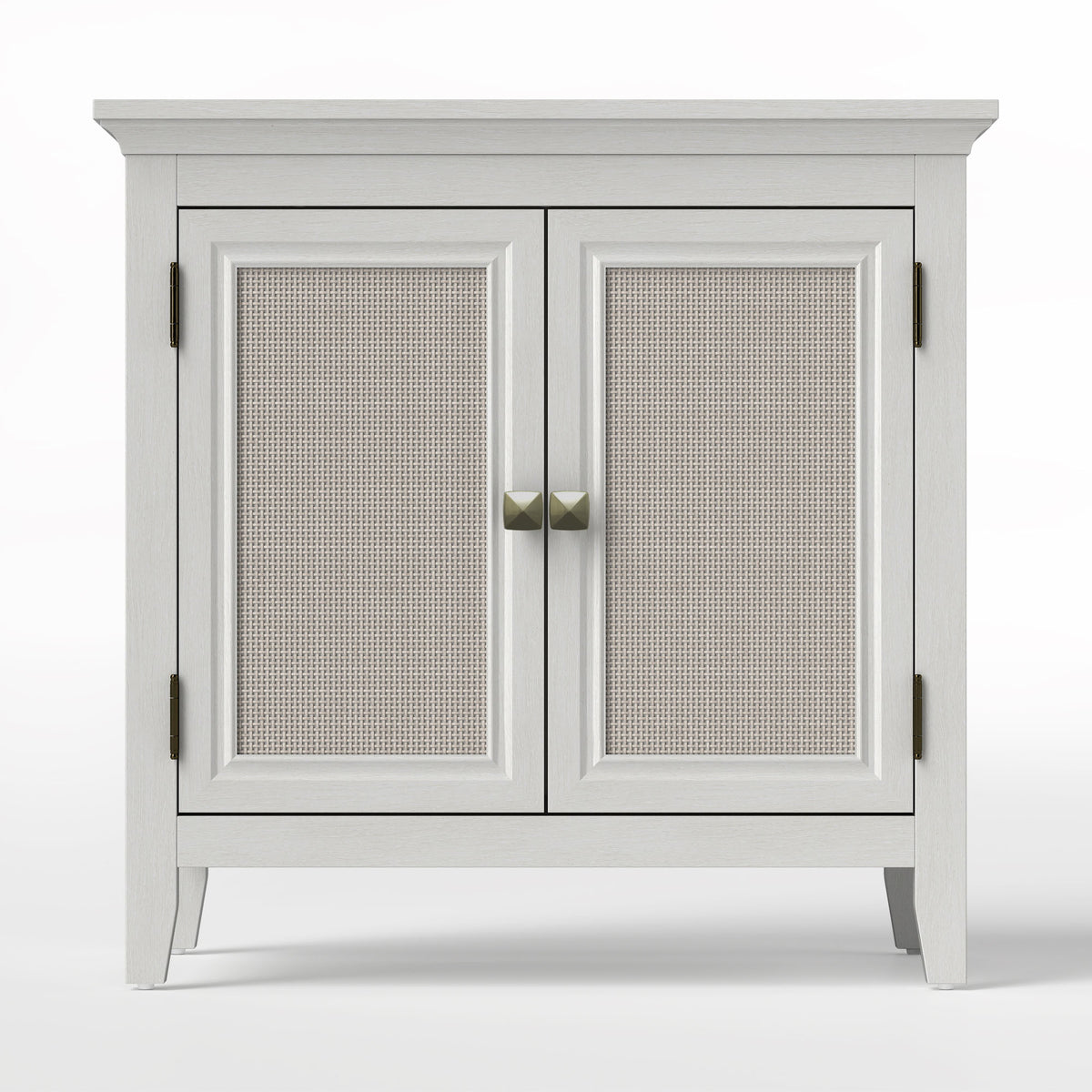 Storage Cabinet, Kitchen Sideboard Cabinet with Rattan Decor Doors, Accent Buffet Cabinet with Adjustable Storage Shelf, Wood Cabinet Organizer for Hallway, Dining Room, Living Room