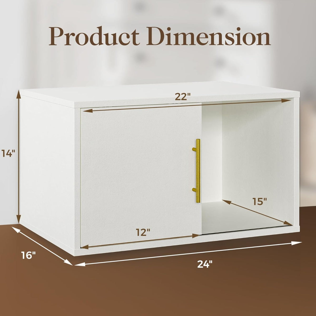 CozyHome Cube Storage Organizer with Sliding Door, White Stackable Bookshelf, Modular Cubby Storage System, Wooden Display Shelf for Small Space, Closet, Living Room, Bedroom, Apartment, Dorm
