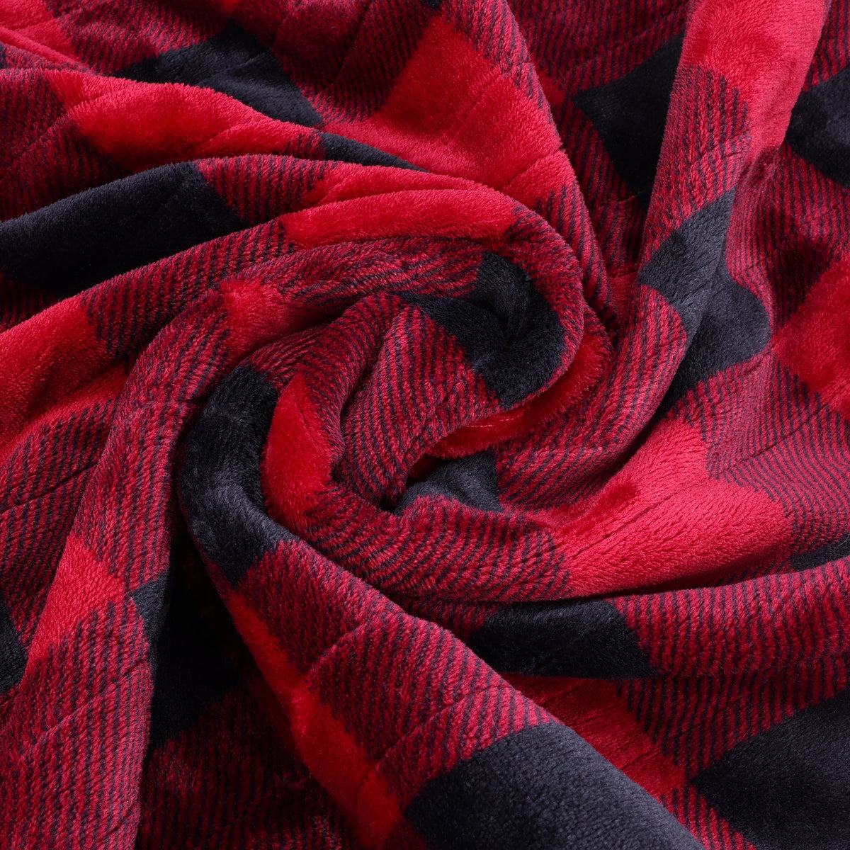 RoyalCraft Heated Blanket 50" x 60", Heating Electric Throw Blanket, 10 Heat Settings, 12 Hours Auto Off, Machine Washable, ETL Certified, Overheating Protection, Black & Red