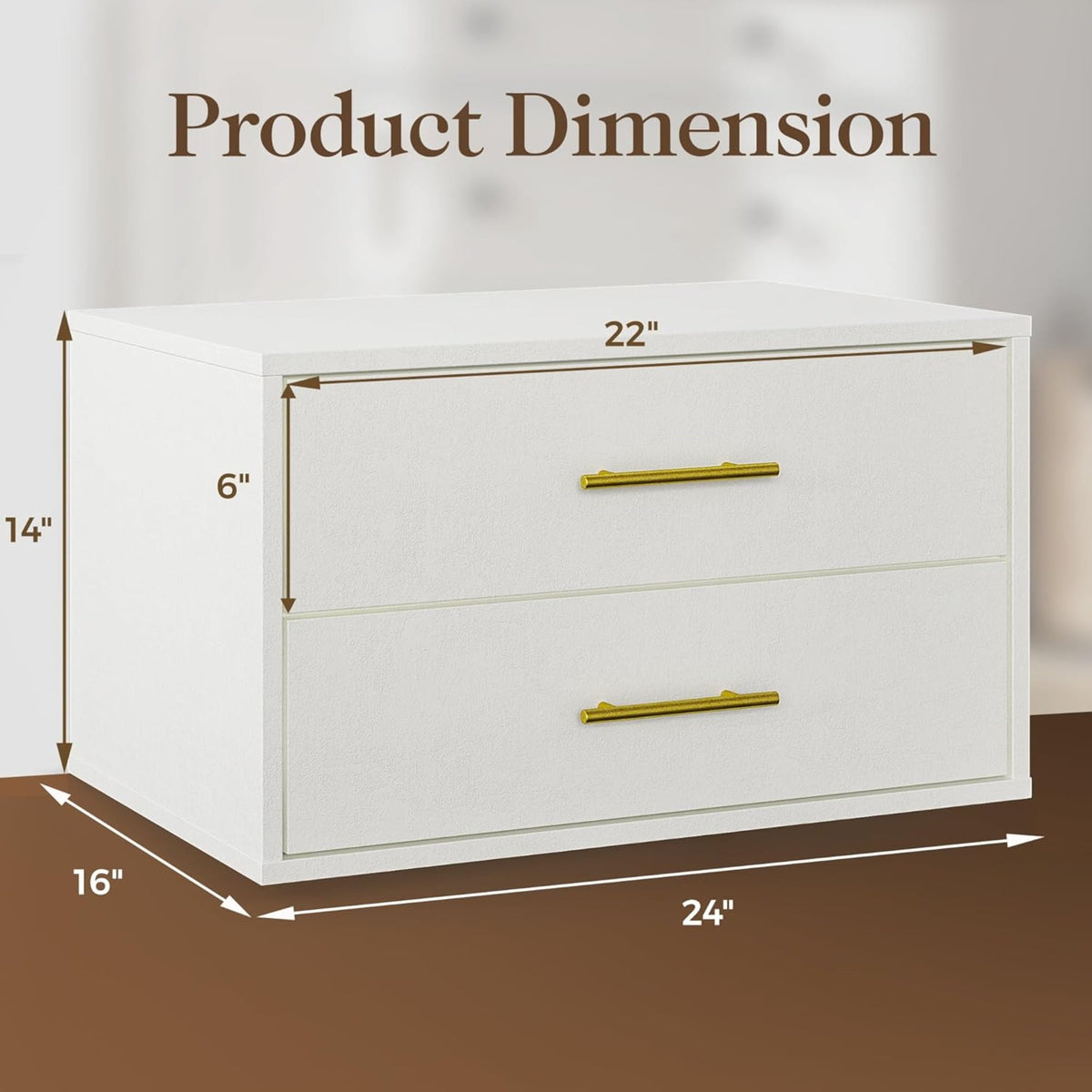 CozyHome Cube Storage Organizer, 2-Drawer Stackable Bookshelf, White Single Cube Shelf, Modular Cubby Storage System, Wooden Display Shelf for Closet, Living Room, Bedroom, Apartment, Dorm