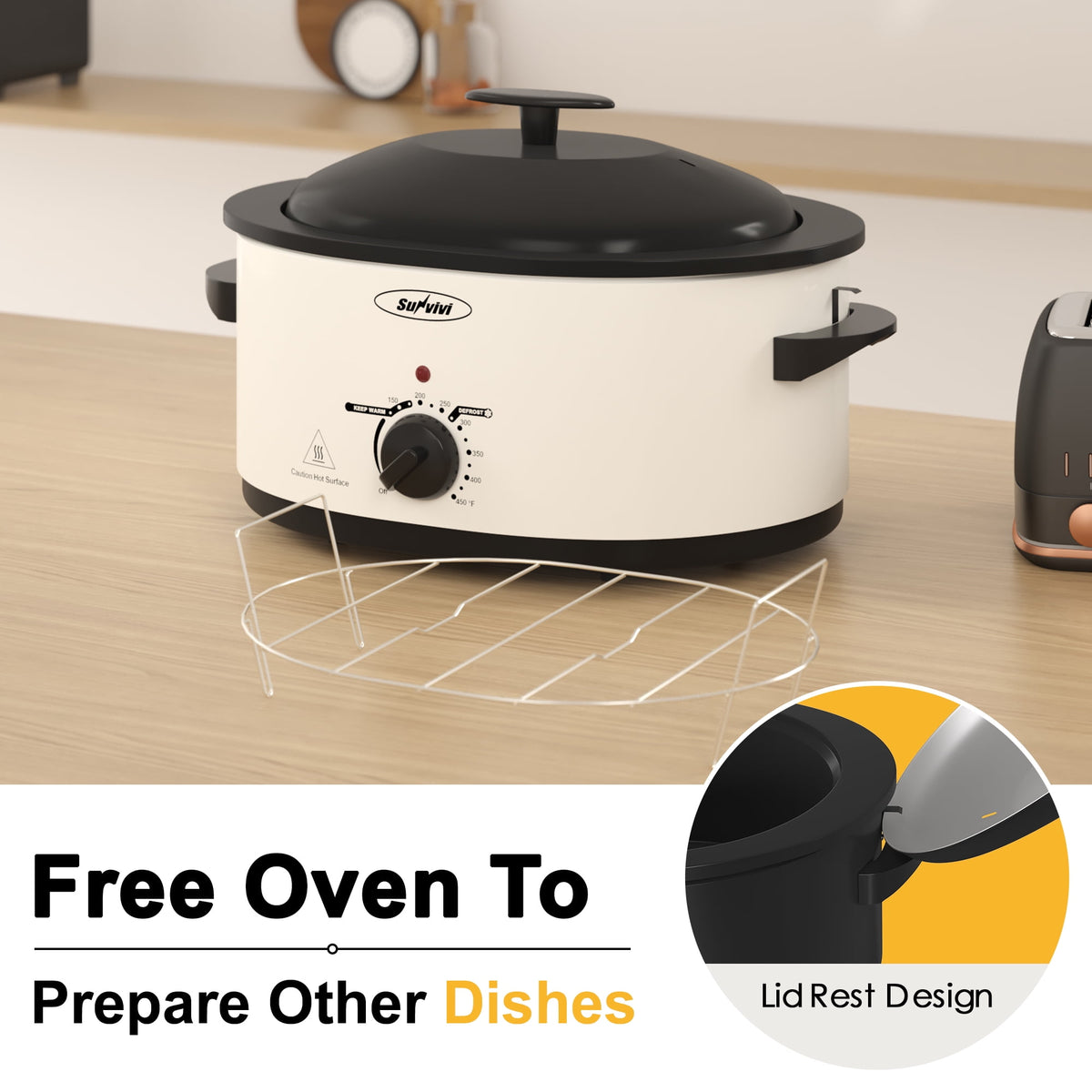 8 Quart Electric Roaster Oven