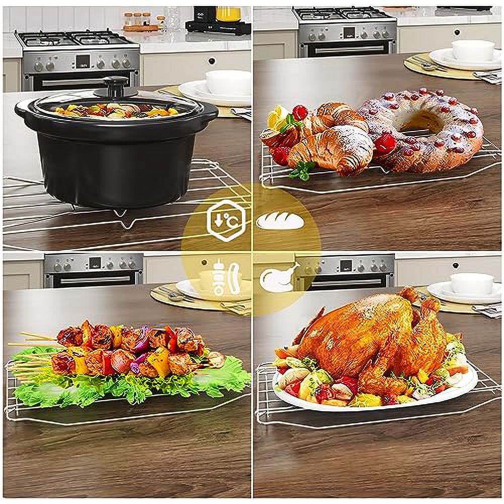 RoyalCraft 24 Quart Electric Roaster Oven with Visible & Self-Basting Lid, Stainless Steel, Silver