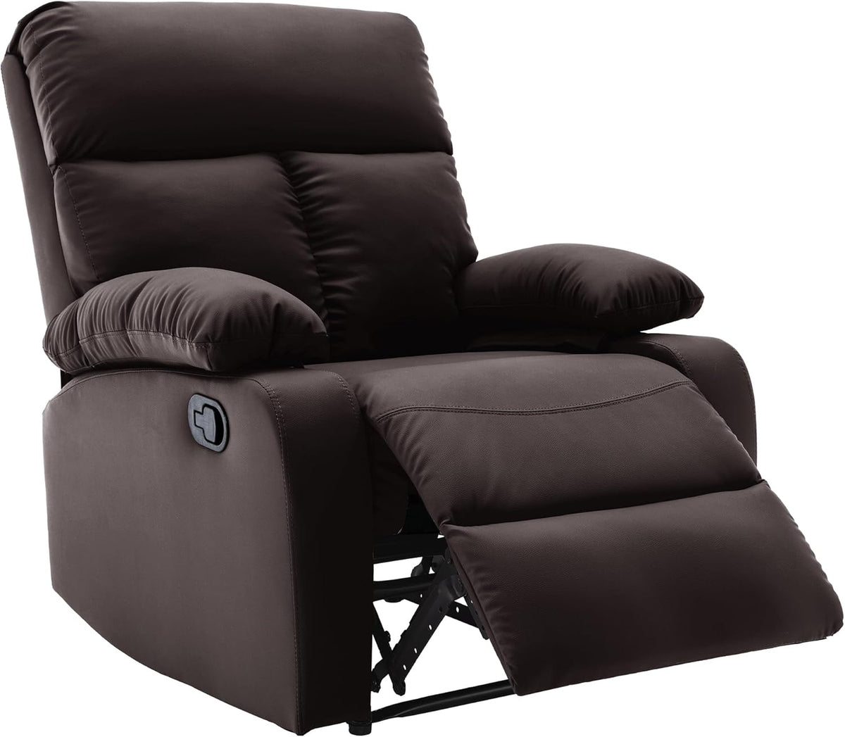 Manual Recliner Chair for Adults, Small Recliners for Small Spaces, Lazy boy Recliner Sofa Velvet Reclining Chairs for Living Room, RV, Bedroom