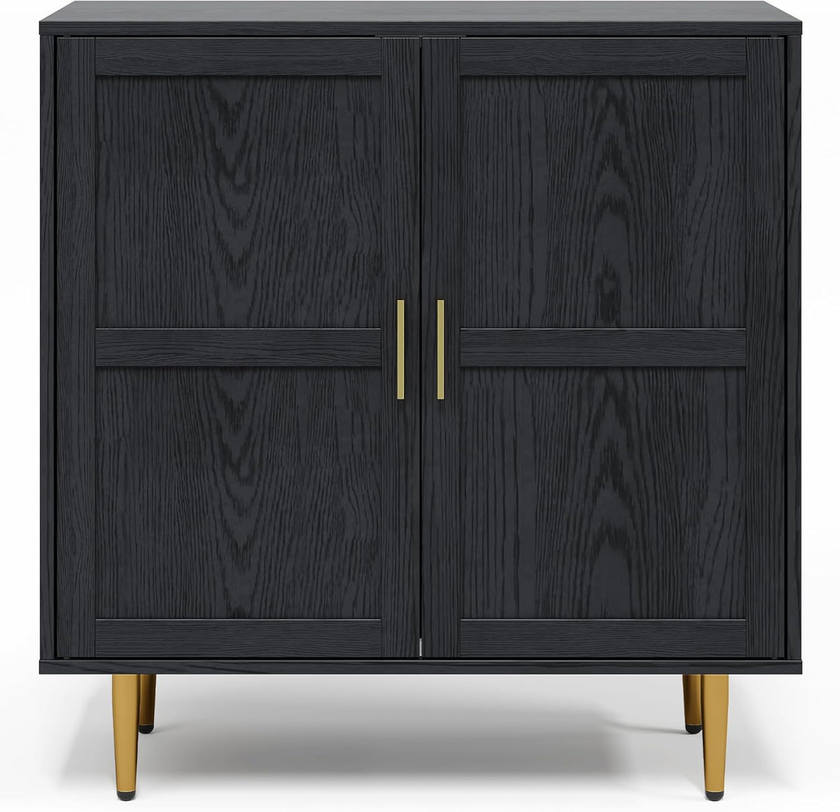 RoyalCraft 2-Door Storage Cabinet, Modern Wood Credenza with Adjustable Shelves, Freestanding Buffet Sideboard Cabinet for Living Room, Bedroom, Dining Room, Entryway