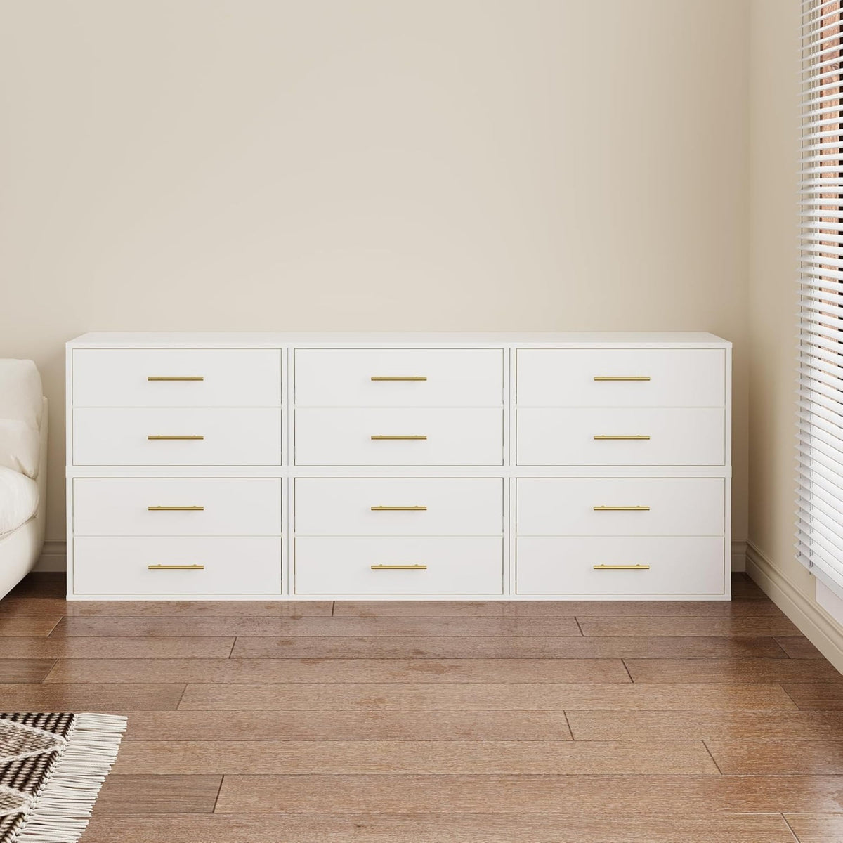 CozyHome Cube Storage Organizer, 2-Drawer Stackable Bookshelf, White Single Cube Shelf, Modular Cubby Storage System, Wooden Display Shelf for Closet, Living Room, Bedroom, Apartment, Dorm