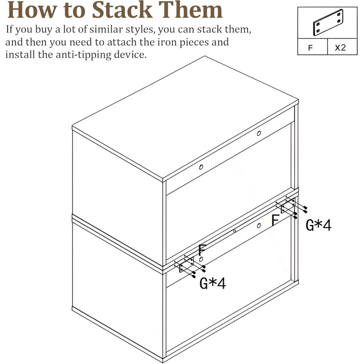 Superjoe Cube Storage Organizer with Sliding Door, White Stackable Bookshelf, Modular Cubby Storage System, Wooden Display Shelf for Small Space, Closet, Living Room, Bedroom, Apartment, Dorm
