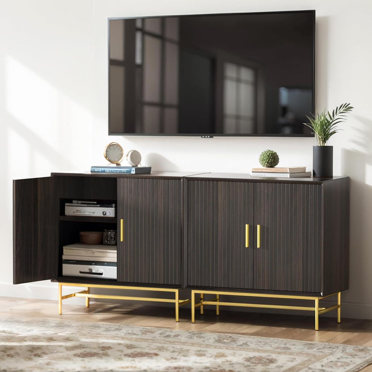 RoyalCraft Sideboard Buffet Storage Cabinet Set