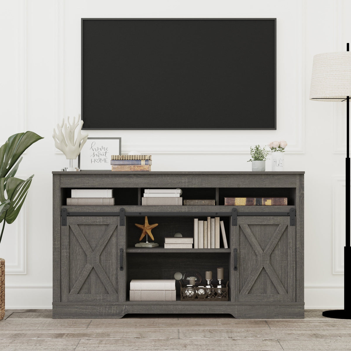 Heynemo 23 Inch Electric Fireplace Insert for TV Stand, Recessed Mounted Fireplace Heater with 3D Multicolor Flames and Timer, 1400W Free Standing Heater with Remote Control, Low Noise, Black