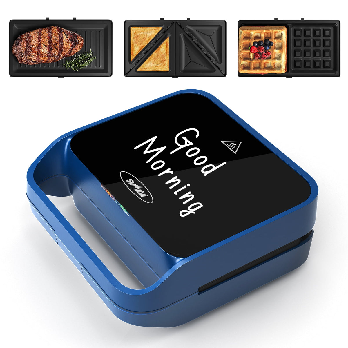 Royalcraft Multi-Function 3-in-1 Sandwich & Waffle Maker