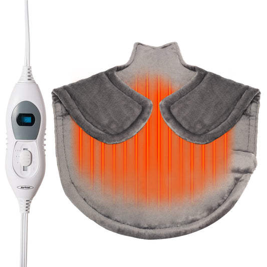 Royalcraft Large Electric Heating Pad for Pain Relief, 25"x25", Grey