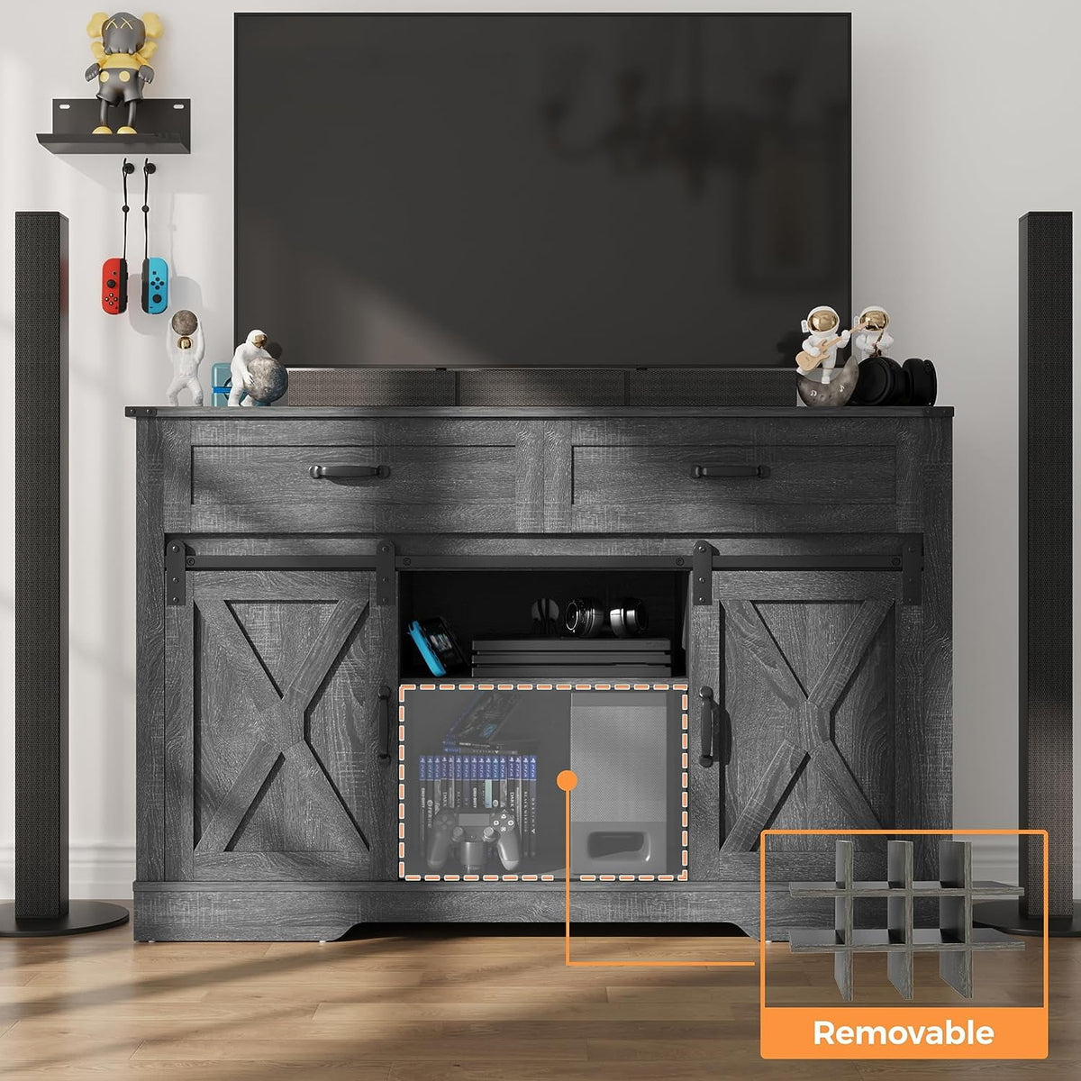 Royalcraft Farmhouse Coffee Bar Cabinet