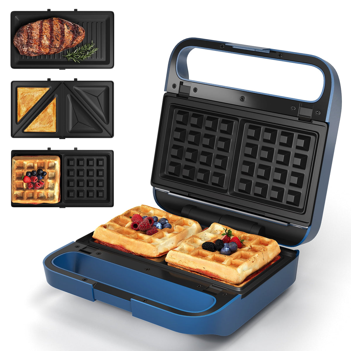 Royalcraft Multi-Function 3-in-1 Sandwich & Waffle Maker